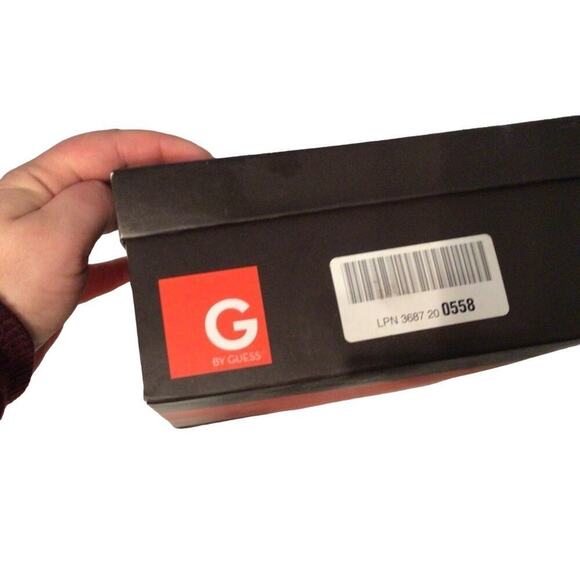 Guess suede Open toe block heel booties sz 9.5 M - Picture 3 of 5